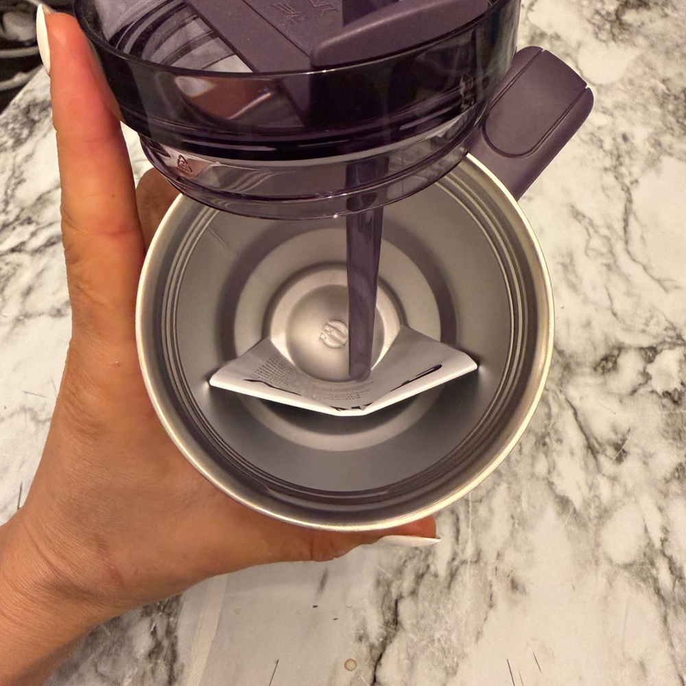 Stanley Purple Travel Mug with Handle and Straw - Picture 3 of 5